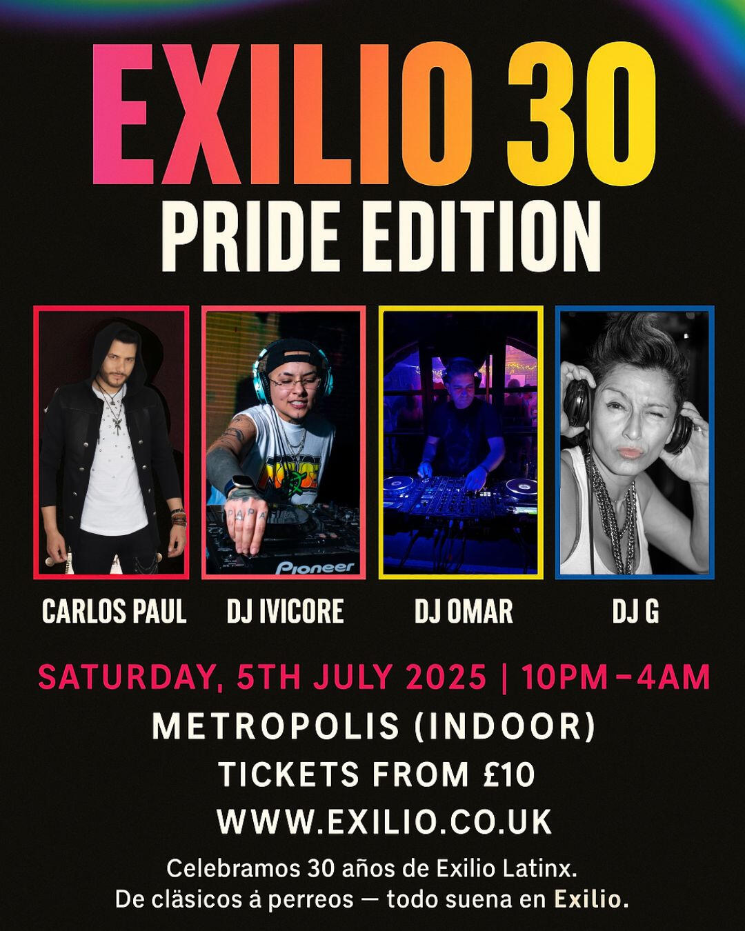 Exilio 30 Latinx Pride Edition